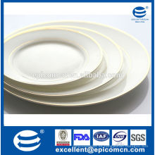 Platos de cerámica china de la venta al por mayor de la fábrica al por mayor terminó placas de postre de China de hueso
